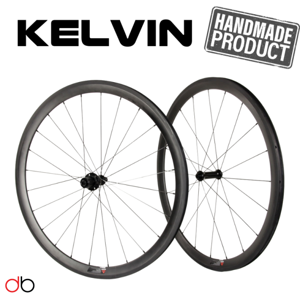 Kelvin Carbon wheelset 38mm QR v-brakes
