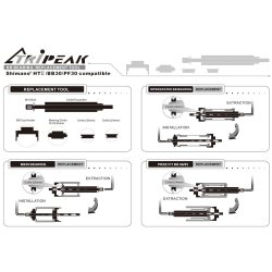 Bearing replacement tool for integrated BB/BB86/PF30 - Tools